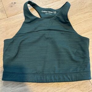 Outdoor Voices Dark Green Sports Bra